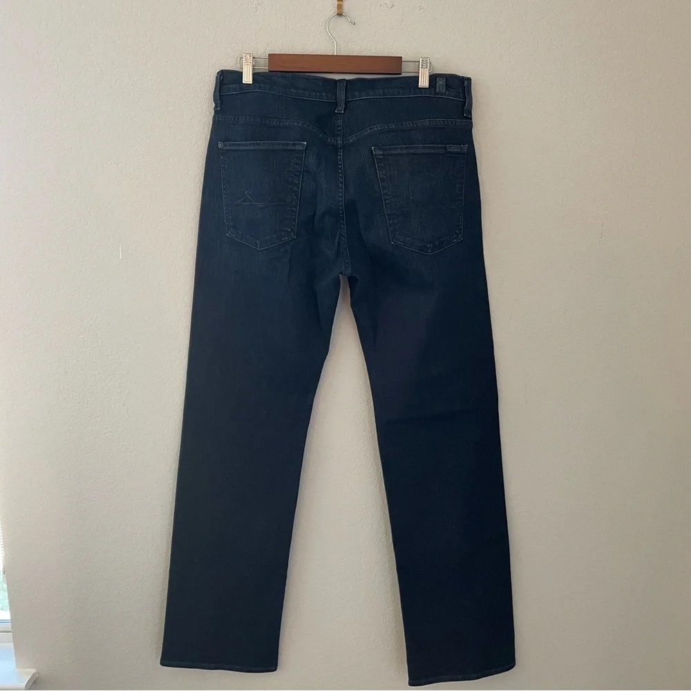 7FAM 7 for all mankind Austyn Straight Leg Denim Jean Dark Wash 34x33